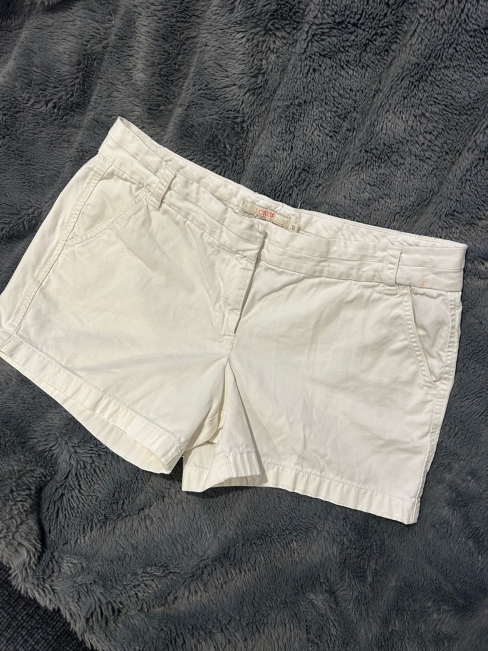 J. Crew Women's Ivory Chino Bermuda Shorts